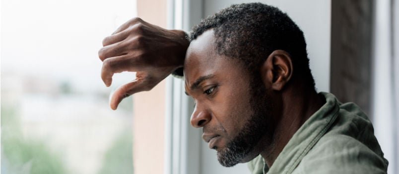 depressed man